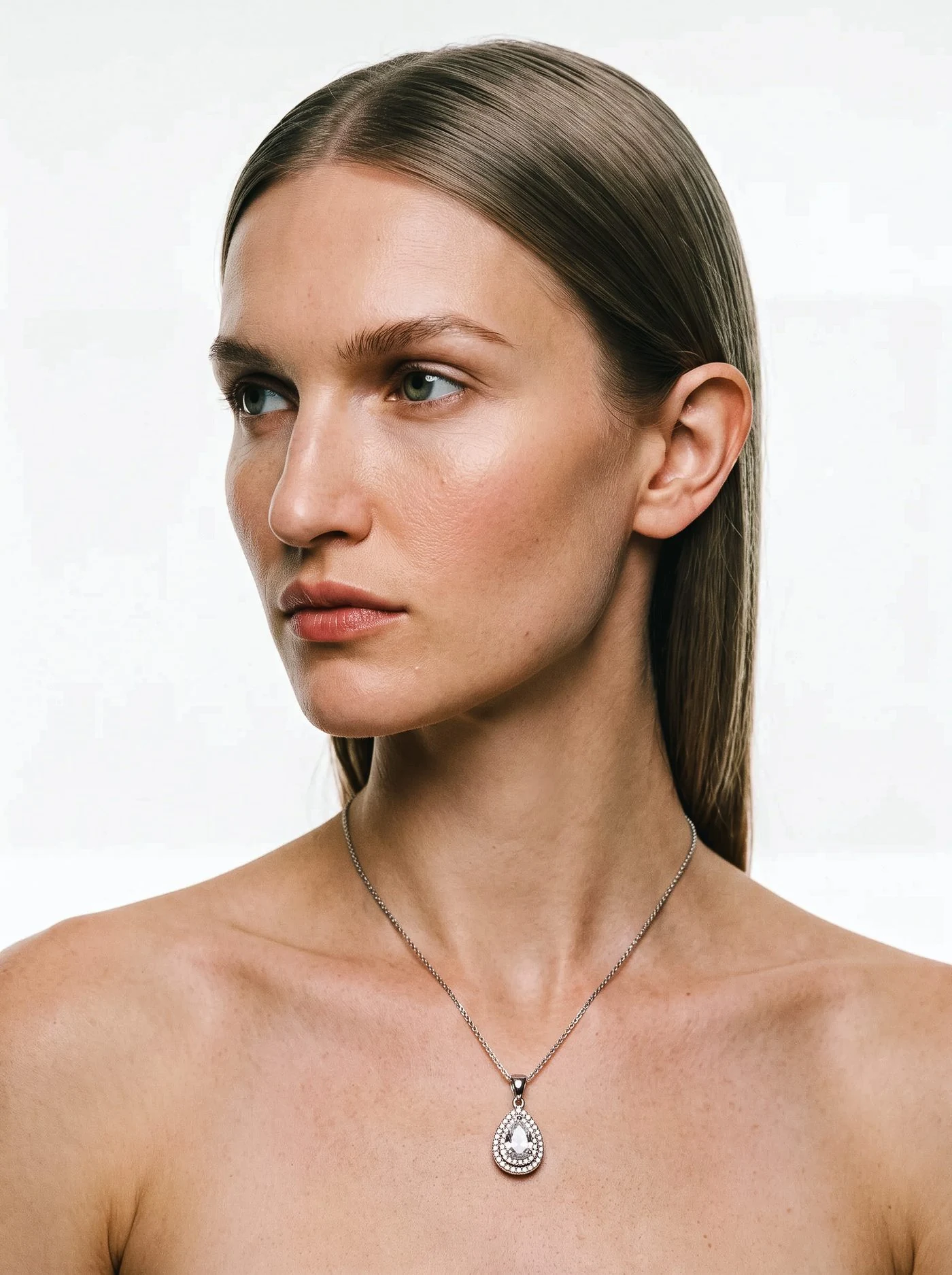 Halo Pendant, No. 005, worn