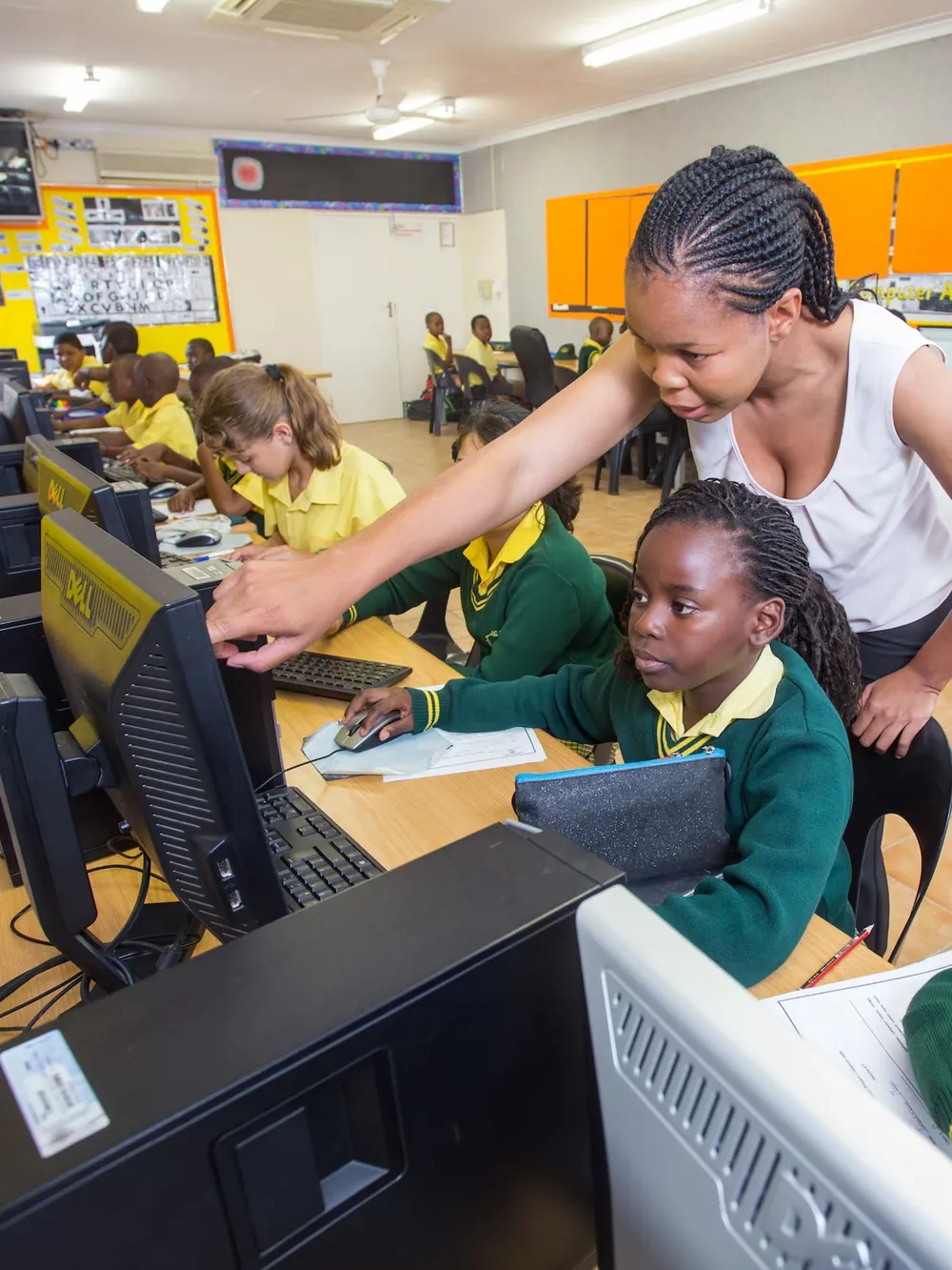 A classroom in Botswana